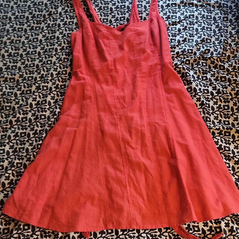 Free People Vibrant Orange Dress